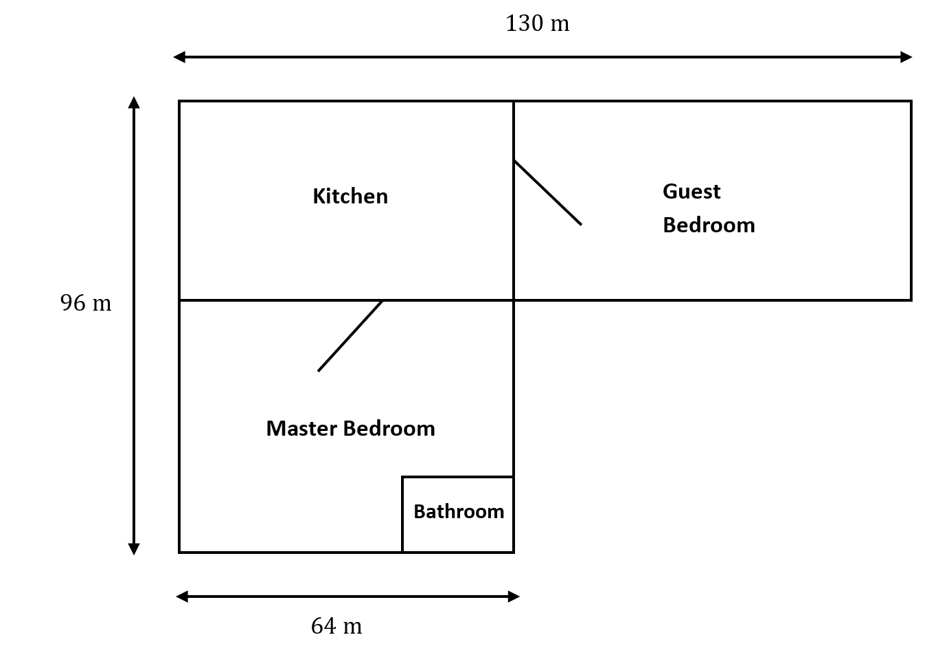 diagram of house for How to Ace UCAT Perimeter and Area or Chart and Graph Questions