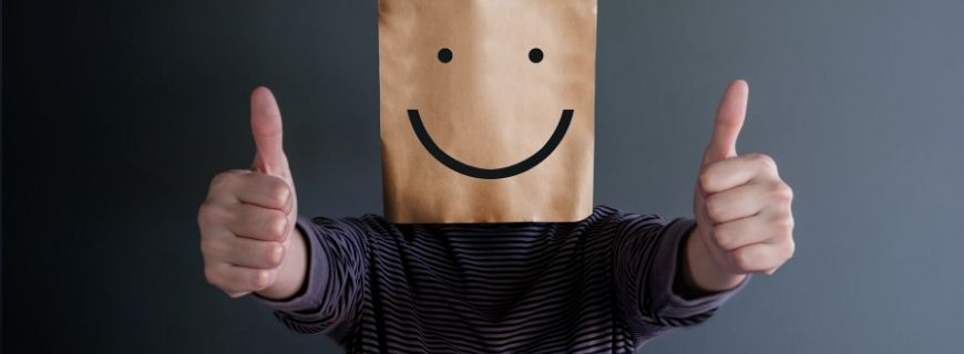 watch your body language man in paper bag mask how-to-ace-mmi-personal-insight-questions-body-language